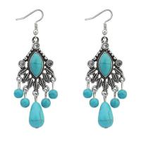 Zinc Alloy Drop Earrings plated for woman nickel lead & cadmium free Sold By Pair