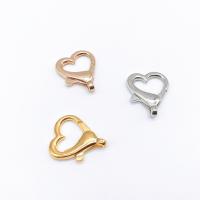 Zinc Alloy Hummerspænde, Heart, forgyldt, du kan DIY, flere farver til valg, 26mm, 200pc'er/Lot, Solgt af Lot