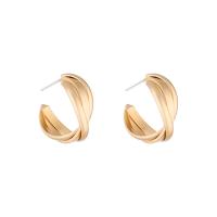 Messing oorbelknoppen, gold plated, voor vrouw, nikkel, lood en cadmium vrij, 21x20mm, Verkocht door pair