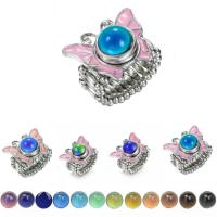 Glas Gemstone Åbent fingerring, forgyldt, mode smykker & Unisex & forskellige stilarter for valg & med rhinestone, flere farver til valg, 15x1x15cm, Solgt af PC