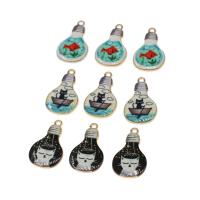 Zinc Alloy Enamel Pendants Cat plated DIY nickel lead & cadmium free 17*28*2.5mm Approx 2mm Sold By Bag