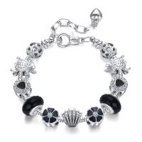 European Bracelet Brass with Zinc Alloy fashion jewelry black Sold By Strand