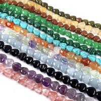 Mixed Edelsteen kralen, Hart, gepolijst, DIY & verschillende stijlen voor de keuze, meer kleuren voor de keuze, 10x10mm, 40pC's/Strand, Per verkocht 40 cm Strand