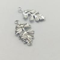 Zinc Alloy Leaf Vedhæng, antik sølv farve forgyldt, du kan DIY, nikkel, bly & cadmium fri, 31x18x1.50mm, 100pc'er/Bag, Solgt af Bag