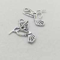 Zinc Alloy Pendants Bird antique silver color plated DIY nickel lead & cadmium free Sold By Bag