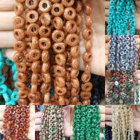 Blandet Gemstone perler, Ædelsten, Donut, poleret, du kan DIY & forskellige stilarter for valg, flere farver til valg, 4*10*5mm, 20pc'er/Strand, Solgt af Strand