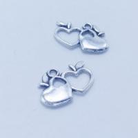 Zink Alloy Fruit Shape Hängen, antik silver pläterad, DIY, nickel, bly och kadmium gratis, 18x12x2mm, 100PC/Bag, Säljs av Bag