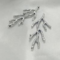 Zinklegierung Schmuckverbinder, Branch, antik silberfarben plattiert, DIY, frei von Nickel, Blei & Kadmium, 43x19x2.50mm, 100PCs/Tasche, verkauft von Tasche