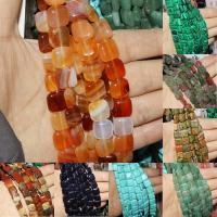 Mišrios Gemstone beads, Brangakmenis, Kvadratinių, poliruotas, skirtinga spalva ir modelis pasirinkimui & Pasidaryk pats, daugiau spalvų pasirinkimas, 12*12*5mm, 33kompiuteriai/Strand, Pardavė Strand