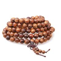 108 Mala Beads Sandalwood Round folk style & Unisex Sold By Strand