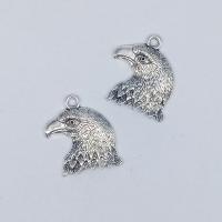 Zink Alloy Animal Hängen, Eagle, antik silver pläterad, DIY, nickel, bly och kadmium gratis, 21x17x2.50mm, 100PC/Bag, Säljs av Bag