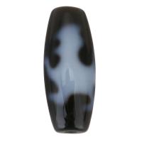 Prirodni Tibetanski Agate Dzi perle, Tibetanski ahat, Oval, Kylin & u dvije nijanse, 30x12x2.50mm, Rupa:Približno 2mm, Prodano By PC