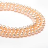 Okrugli Kulturan Slatkovodni Pearl perle, prirodan, roze, 5-6mm,8*6cm, Rupa:Približno 0.8mm, Prodano Per Približno 15 inčni Strand