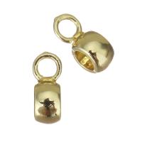 Messing bail kralen, Ronde, gold plated, 3x6.50x4mm, Gat:Ca 1.5mm,2.5mm, 20pC's/Lot, Verkocht door Lot