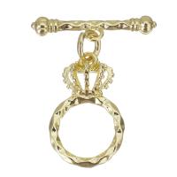 Brass Toggle Clasp Round gold color plated  Sold By Lot