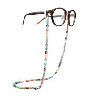 Acrylic Glasses Chain plated durable & anti-skidding & for woman 600mm Length 23.62 Inch Sold By PC