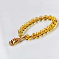 Citrine Bracelet, snasta, méid éagsúla do rogha & do bhean, buí, Díolta De réir Snáithe