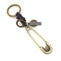 Zink Alloy Key Lås, med PU, plated, Unisex, 140mm, 10PC/Lot, Säljs av Lot