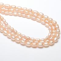 Ris odlad sötvattenspärla pärlor, Freshwater Pearl, naturlig, rosa, Grade A, 4-5mm, Hål:Ca 0.8mm, Såld Per 14 inch Strand