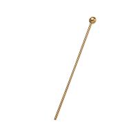 النحاس Headpin, لون الذهب مطلي, ديي & حجم مختلفة للاختيار, النيكل والرصاص والكادميوم الحرة, 50G/حقيبة, تباع بواسطة حقيبة