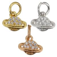 Cubic Zirconia Micro Pave Brass Pendant plated micro pave cubic zirconia Approx 3.5mm Sold By Lot