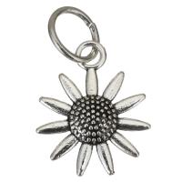 Pendentifs en alliage de zinc, Tournesol, Placage, 18.50x23x4mm, Trou:Environ 7.5mm, 100PC/lot, Vendu par lot