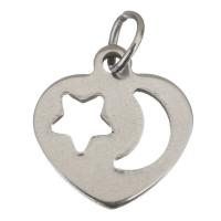 Stainless Steel Heart Pendants plated hollow Approx 3.5mm Sold By Lot