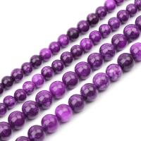 Gemstone Jewelry Beads Sugilite Round polished DIY purple Sold By Strand