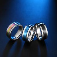 Titanium Čelik Finger Ring, uglađen, modni nakit, više boja za izbor, Prodano By PC