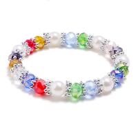 Crystal Bracelets plated fashion jewelry & for woman 17-18cm Inner Approx 50mm Sold By Strand