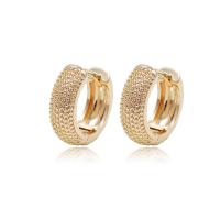 Messing Huggie Hoop Earring, gold plated, verschillende grootte voor keus, 50paren/Lot, Verkocht door Lot