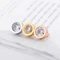 Pendiente de acero de titanio, Partículas de acero, Esférico, chapado, diferente color y patrón para la elección & Joyería & para mujer, más colores para la opción, 11.5*5.5mm, Vendido por Par