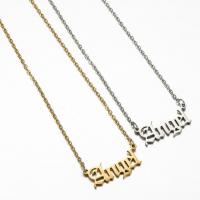 Stainless Steel Jewelry Necklace Alphabet Letter plated fashion jewelry & for woman Sold By Strand