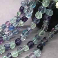 Natural Fluorite Beads Round polished DIY multi-colored Sold By Strand