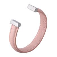 Lederband Armband, Full-Grain Rindsleder, mit Edelstahl, plattiert, Modeschmuck, keine, u3001, verkauft von Strang