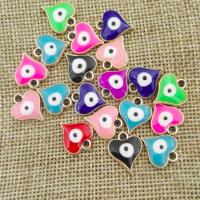 Evil Eye Pendler, Resin, du kan DIY & emalje, flere farver til valg, 12x4x14mm, Solgt af PC