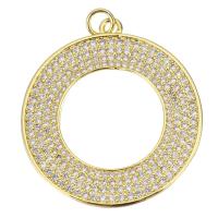 Cubique Pendentif en laiton zircon pavent, panda, Placage, bijoux de mode & DIY & pour femme & avec zircone cubique, doré, protéger l'environnement, sans nickel, plomb et cadmium, 30x33x2mm, Trou:Environ 3mm, 10PC/lot, Vendu par lot