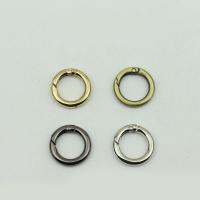 Sprężyny ze stopu cynku Ring Clasp, Stop cynku, Pączek, Powlekane, inny kolor i wzór do wyboru & DIY, dostępnych więcej kolorów, 16mm, sprzedane przez PC