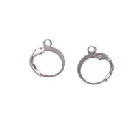 Stainless Steel Huggie Hoop Earring Finding plated Sold By Lot