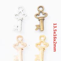 Zinklegering Key Hangers, Zinc Alloy, Sleutel, plated, DIY, meer kleuren voor de keuze, nikkel, lood en cadmium vrij, 13.50x16x2mm, Verkocht door PC