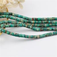 Turquoise Kralen, Natuurlijke Turquoise, Rond plat, gepolijst, DIY, groen, 3x6mm, Verkocht door Strand