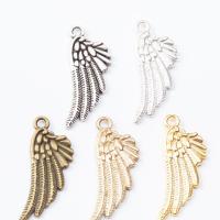 Zinc Alloy Pendler, Wing Shape, forgyldt, du kan DIY, flere farver til valg, nikkel, bly & cadmium fri, 29x11x2mm, Solgt af PC