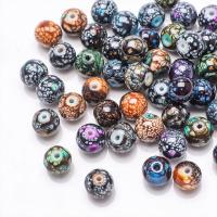 Fashion Glass Beads Round polished DIY 8mm Approx 1.2mm Approx Sold By Strand