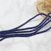 Lapis lazuli perle, Lazulit, Stan Okrugli, uglađen, možete DIY, plav, nikal, olovo i kadmij besplatno, 2x4mm, Prodano By Strand