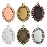 Zink-Legierung Cabochon Weissgold, Zinklegierung, plattiert, DIY, keine, frei von Nickel, Blei & Kadmium, 18x25mm, 100PCs/Tasche, verkauft von Tasche