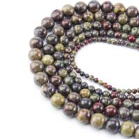 Edelsteen Sieraden Kralen, met Dragon Blood Jasper, Ronde, DIY & verschillende grootte voor keus, gemengde kleuren, Per verkocht 15 inch Strand