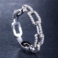 Messing Fingerring, Modeschmuck & mit Strass, keine, verkauft von PC