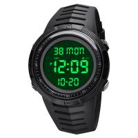 SKmei® Män Smycken Watch, ABS plast, med PU gummi & Plast & ROSTFRITT STÅL, Liv vattenresistent & för människan & luminated, fler färger för val, 48x48x14mm,22x260mm, Säljs av PC