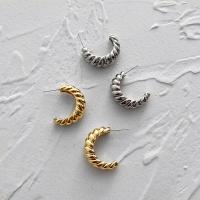 Pendientes de Perno de Aleación de Zinc, chapado, para mujer, más colores para la opción, libre de níquel, plomo & cadmio, 5x24mm, Vendido por Par