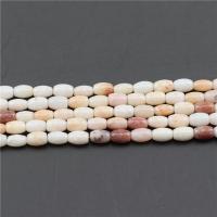 Perles agates, Agate de Gobi, tambour, poli, DIY, 4x6mm, Vendu par brin